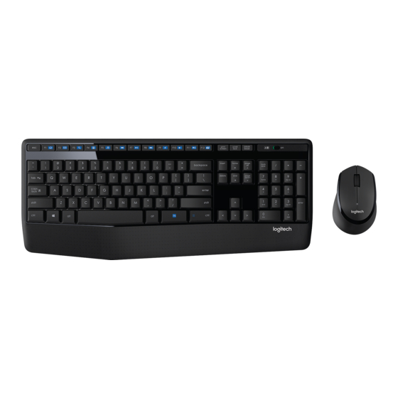 Logitech G Wireless Combo MK345 Installationsanleitung