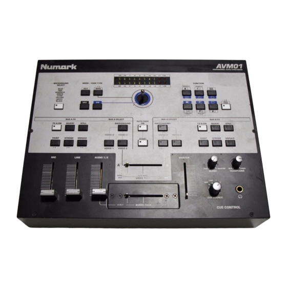 Numark AVM01 Kurzbedienungsanleitung