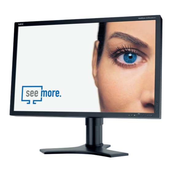 NEC MultiSync LCD2690WUXi Bedienerhandbuch