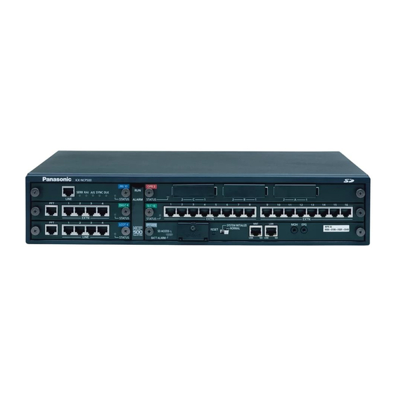 Panasonic KX-TDE100 Handbuch