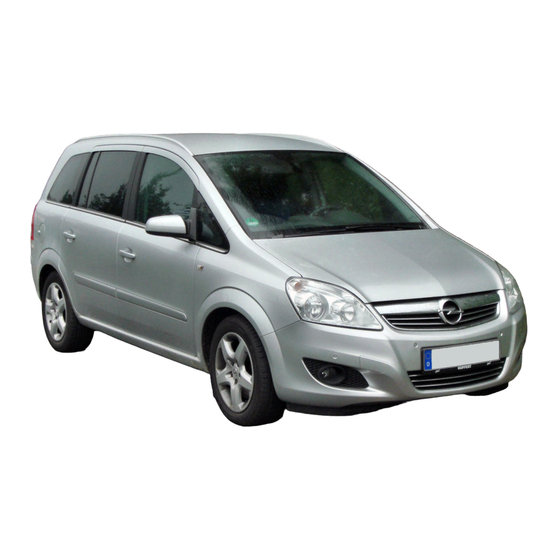 Opel Zafira B 2009 Handbücher