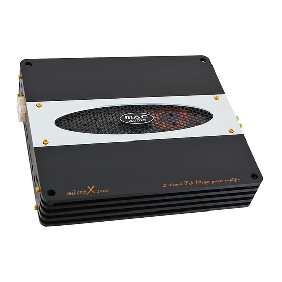 MAC Audio MICRO X 2000 Bedienungsanleitung
