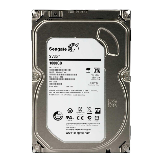Conrad Seagate ST1000VX000 Bedienungsanleitung