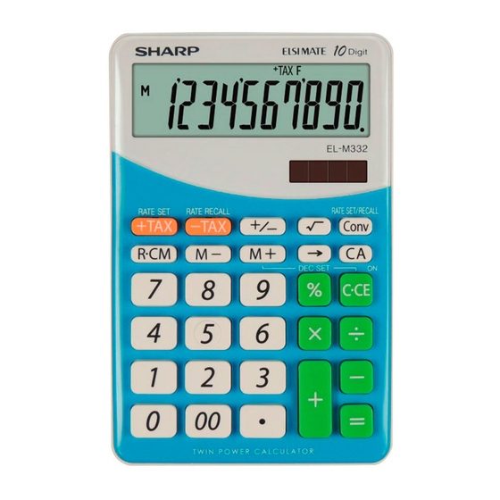 Sharp ELSI MATE EL-M332 Bedienungsanleitung