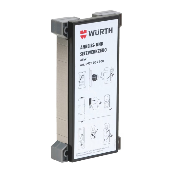 Würth ASW 1 Bedienungsanleitung
