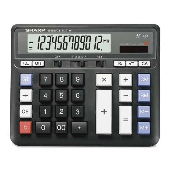 Sharp EL-2135 Bedienungsanleitung
