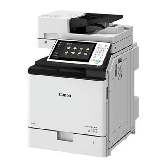 Canon ImageRunner Advance C356i Erste Schritte