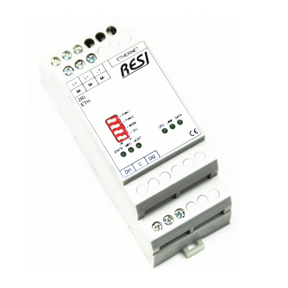 Resi -2RI-MODBUS Kurzanleitung