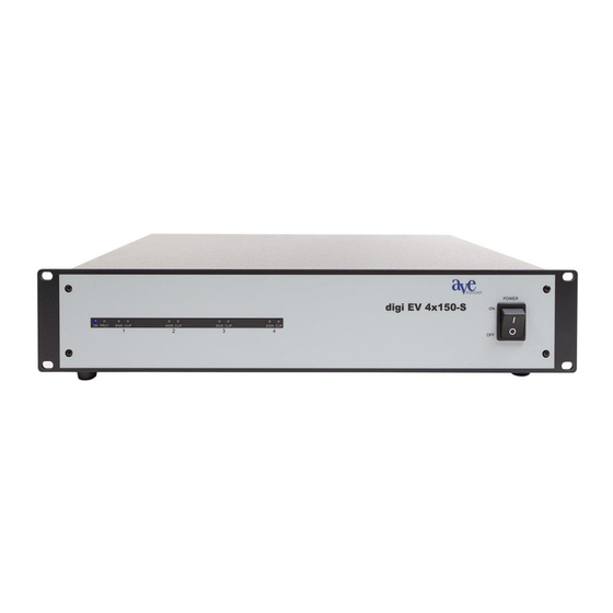 AVE digi EV 4x150 S Bedienungsanleitung