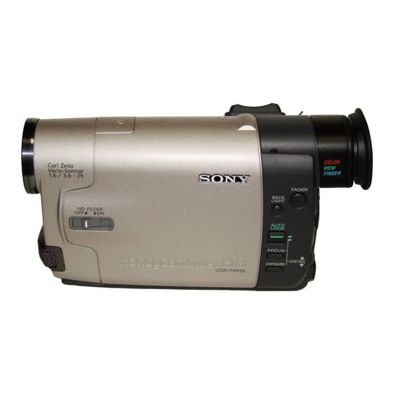 Sony CCD-TR555E Anleitung