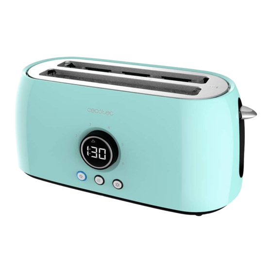 cecotec CLASSICTOAST 15000 BLUE EXTRA DOUBLE Bedienungsanleitung