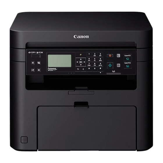 Canon i-SENSYS MF232w Handbücher