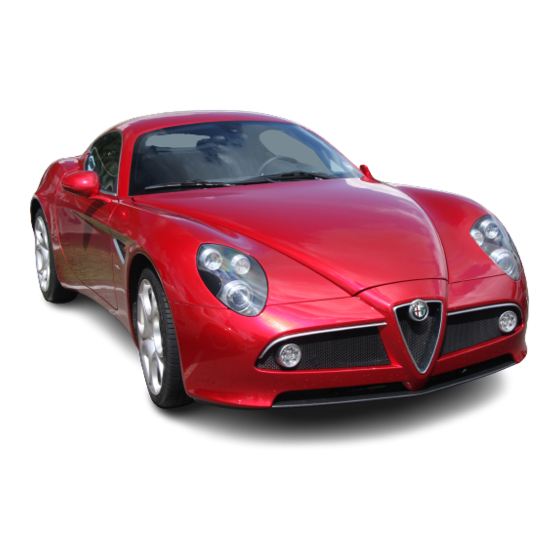 Alfa Romeo 8C Competizione Gebrauch Und Wartung