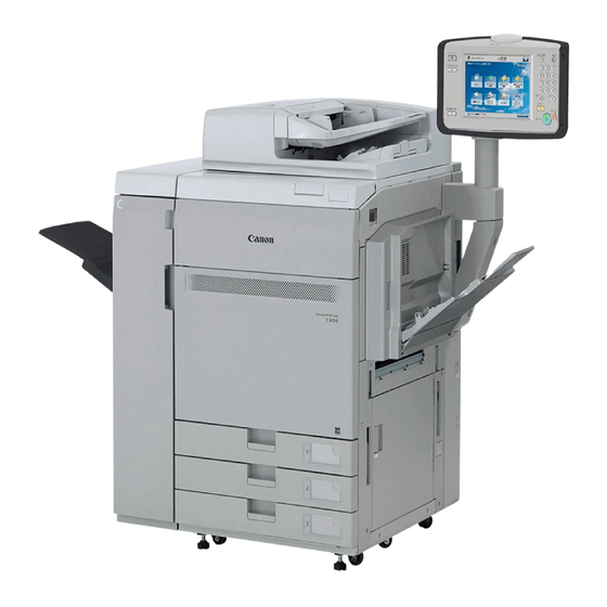 Canon imagePRESS C850 Kurzanleitung