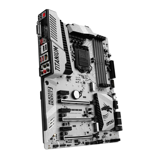 MSI Z170A MPOWER GAMING TITANIUM Kurzanleitung