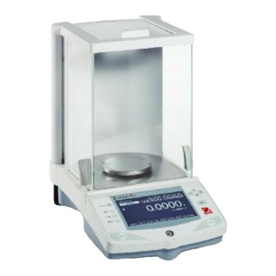 OHAUS Explorer Pro Bedienungsanleitung