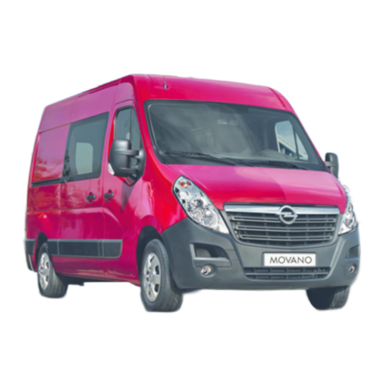 Opel Movano 2013 Betriebsanleitung