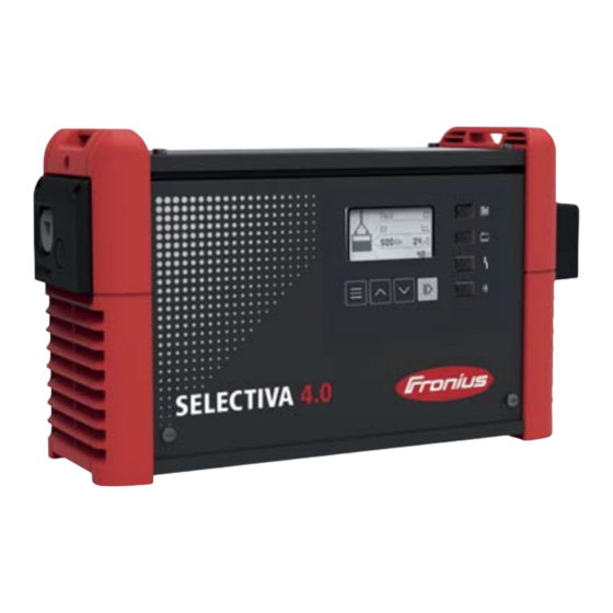 Fronius Selectiva 4.0 Serie Bedienungsanleitung