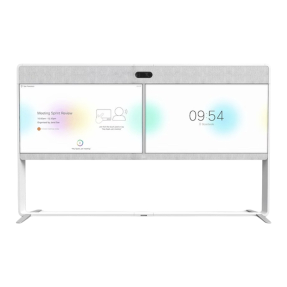 Cisco Webex Room 70 Dual Installationshandbuch