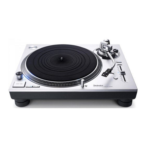 Technics SL-1200GR Kurzanleitung