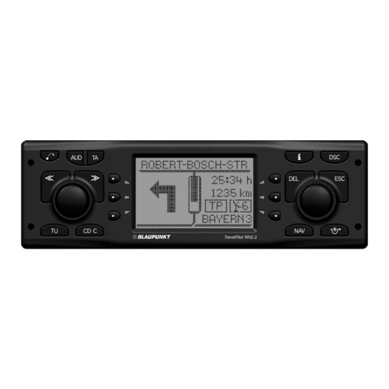 Blaupunkt TravelPilot RNS 3 Bedienungsanleitungen