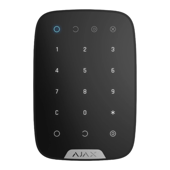 AJAX KeyPad Benutzerhandbuch