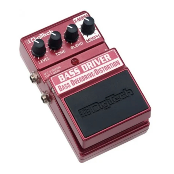 DigiTech Bass Driver Handbuch