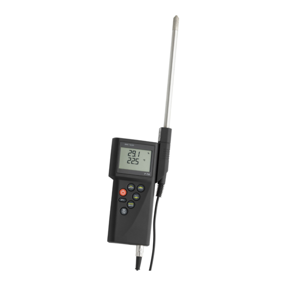 Dostmann Electronic P700 Bedienungsanleitung