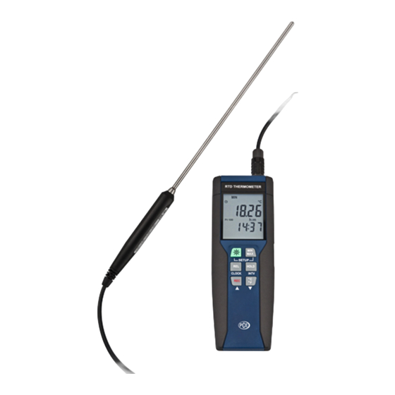 PCE Instruments PCE-HPT 1 Bedienanleitung