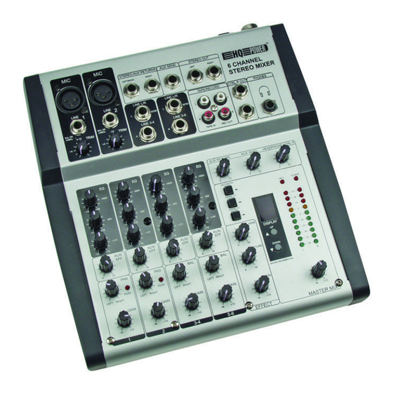 HQ Power PROMIX66 Bedienungsanleitung