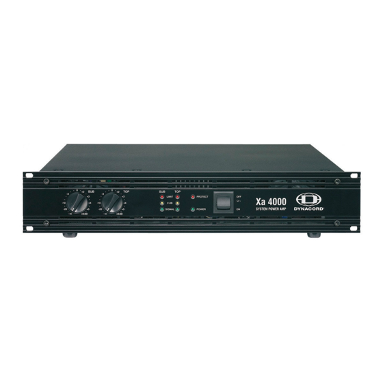 Dynacord XA 4000 Bedienungsanleitung