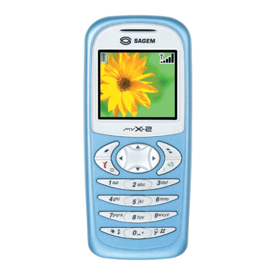 Sagem My-X2 Bedienungsanleitung