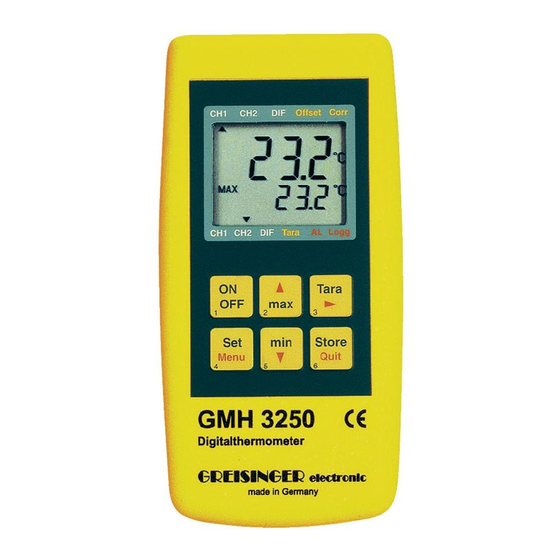 GREISINGER GMH 3250 Bedienungsanleitung