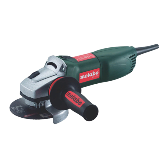 Metabo W 7-100 Handbücher