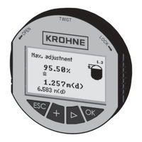 KROHNE OPTISOUND 3000 Betriebsanleitung