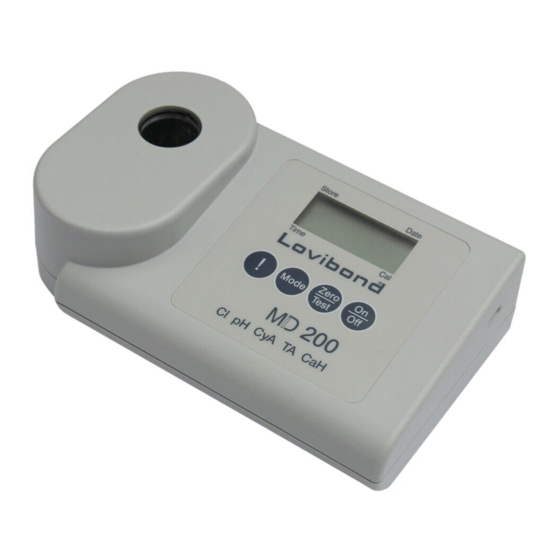 Tintometer Lovibond MD200 Bedienungsanleitung