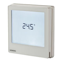 Siemens RDD810 Bedienungsanleitung