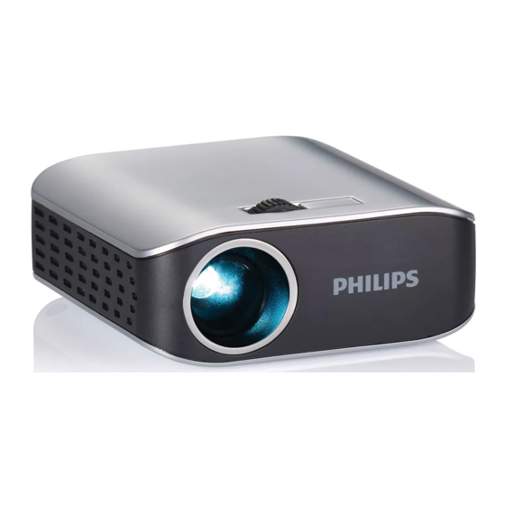 Philips PPX2055 Picopix Bedienungsanleitung