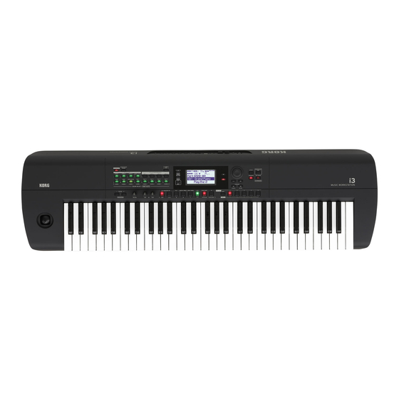 Korg i3 Bedienungsanleitung