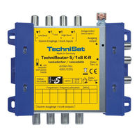 TechniSat TECHNIROUTER 5/1x8 G-R Bedienungsanleitung