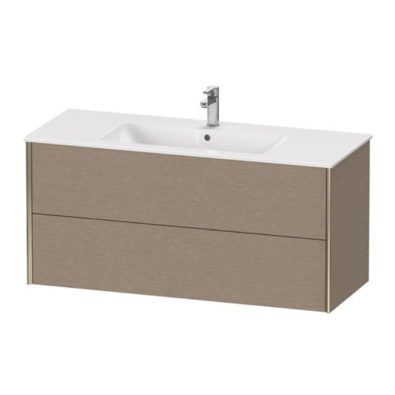 Duravit XViu XV 4136 Montageanleitung