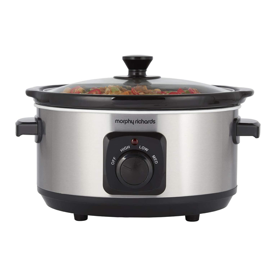 Morphy Richards 460017 Bedienungsanleitung
