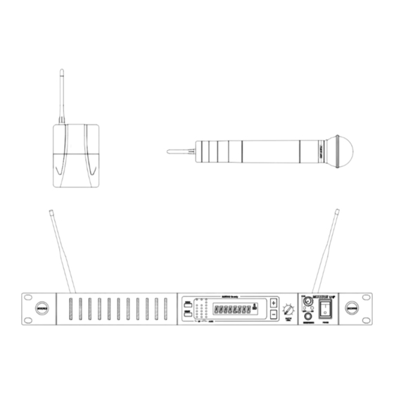 Shure UHF Serie Benutzerhandbuch