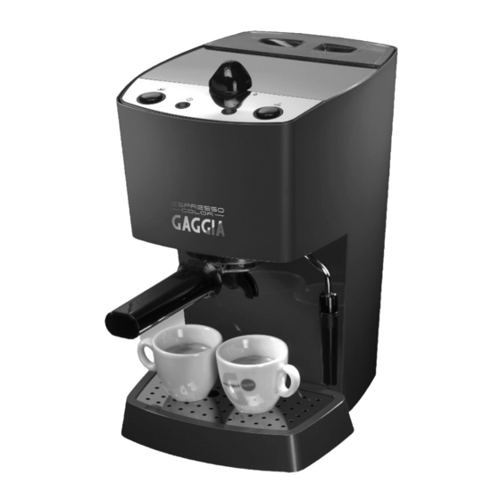 Gaggia ESPRESSO PURE Gebrauchsanweisung