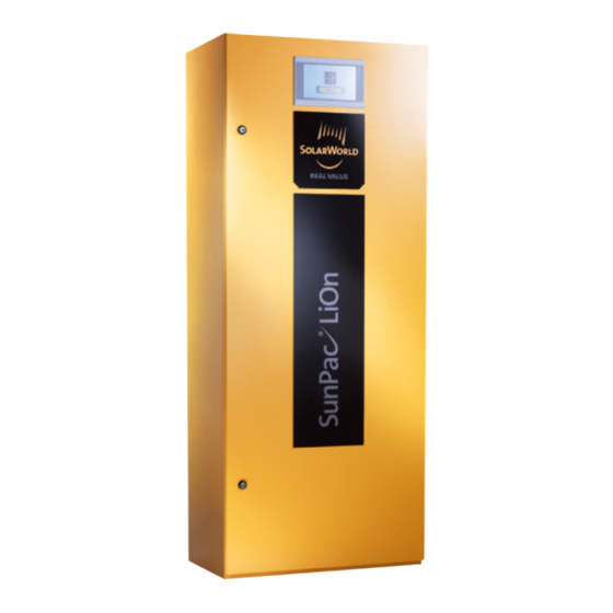 SolarWorld 52128 Installationsanleitung