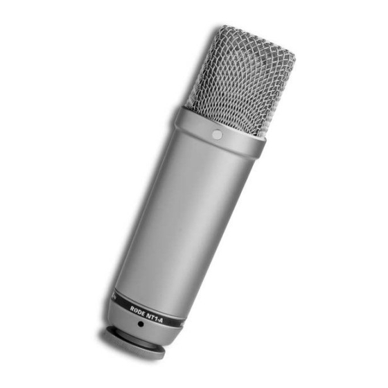RODE Microphones NT1-A Benutzerhandbuch
