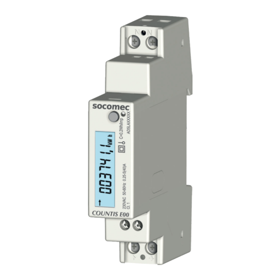 socomec COUNTIS E00 Handbücher