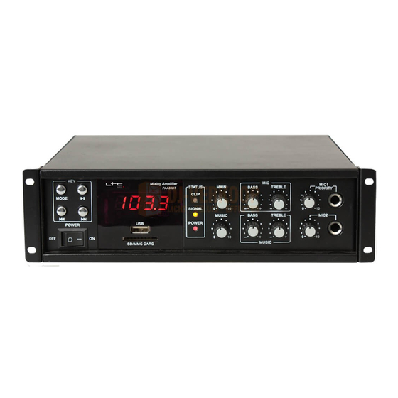 LTC Audio PAA80BT Bedienungsanleitung