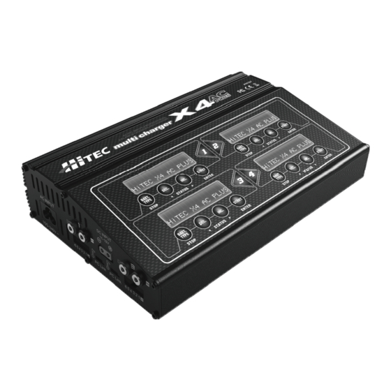 HITEC X4 AC Plus Bedienungsanleitung