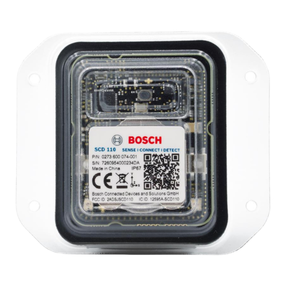 Bosch SCD110 Kurzanleitung